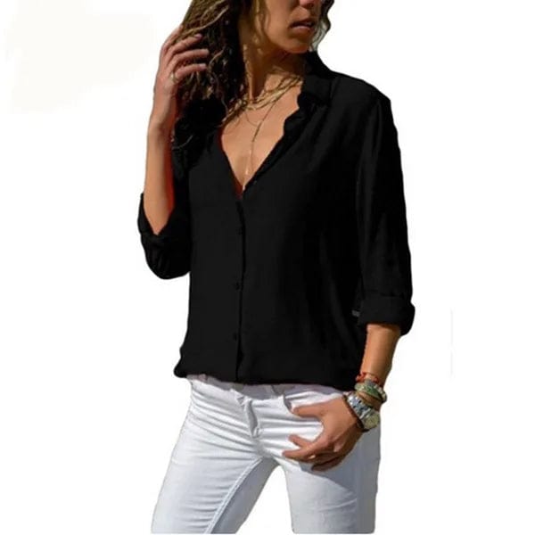 Yseult - Shirt with Button Closure - Chic - Timeless Style - Formal Occasions