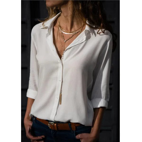 Yseult - Shirt with Button Closure - Chic - Timeless Style - Formal Occasions