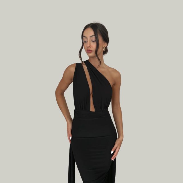 Vera - Sleeveless Dress With a Deep Neckline