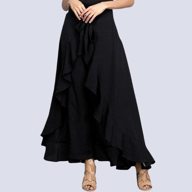 Hernia - Maxi skirt with ruffle detail