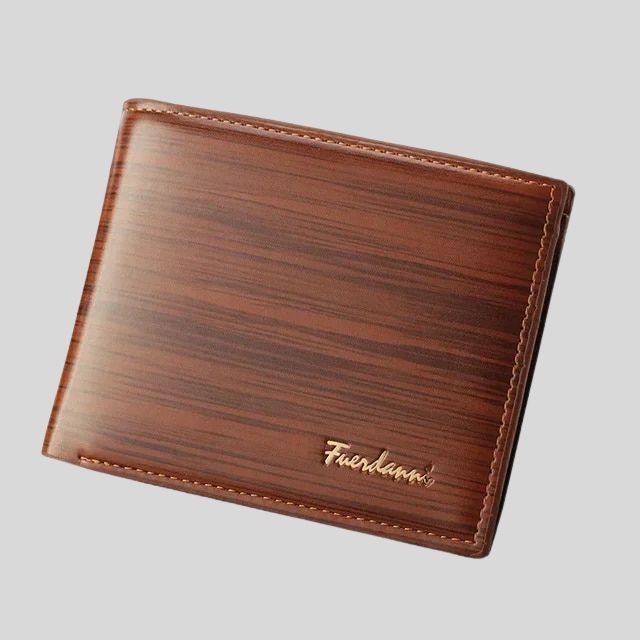 Ashton - Elegant wooden wallet with groove detail