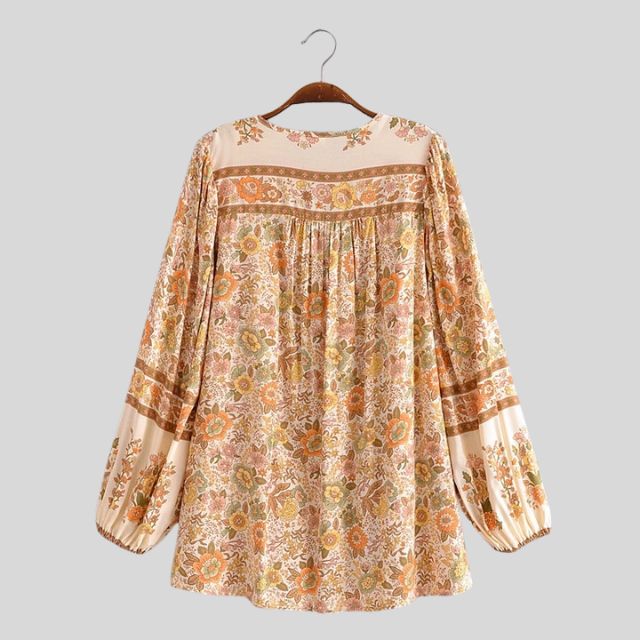 Steffi - Bohemian blouse with tassel details