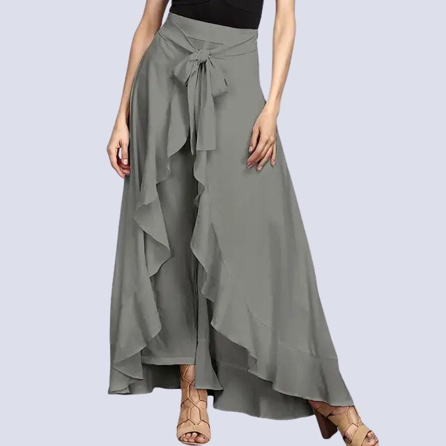 Hernia - Maxi skirt with ruffle detail