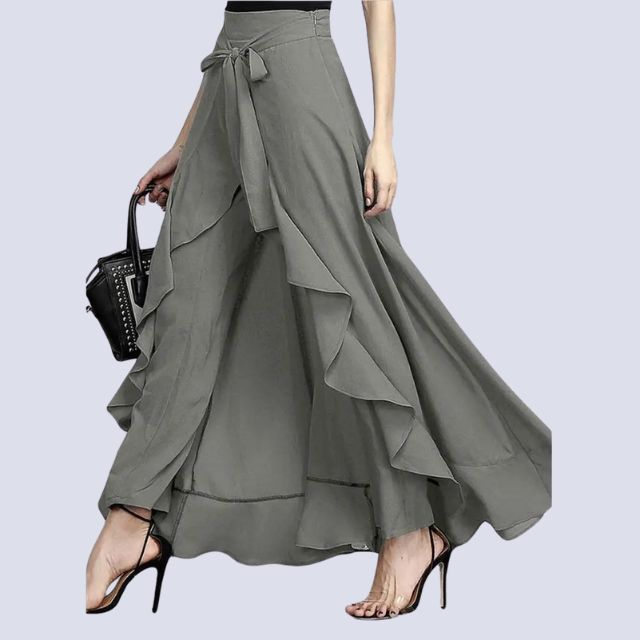 Hernia - Maxi skirt with ruffle detail