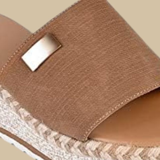 Marinella - Casual wedge heel sandals with espadrille sole