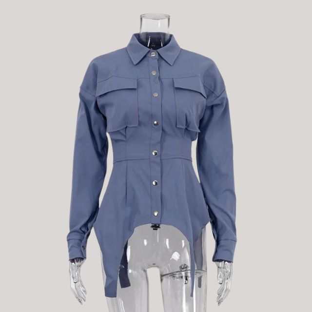 Victoria - Structured shirt with button placket