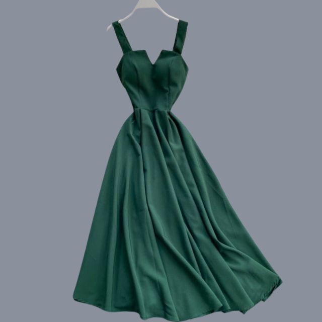 Thalia - Sleeveless A-line evening dress with sweetheart neckline