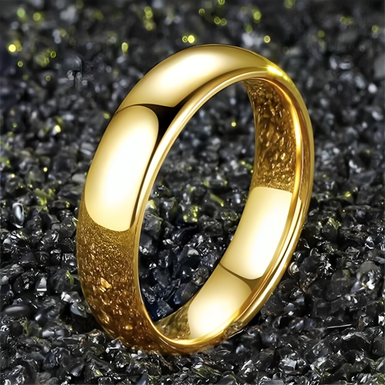 Celestia - Elegant band ring with polished finish