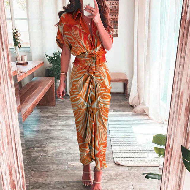Boho Multicolour Print Dress