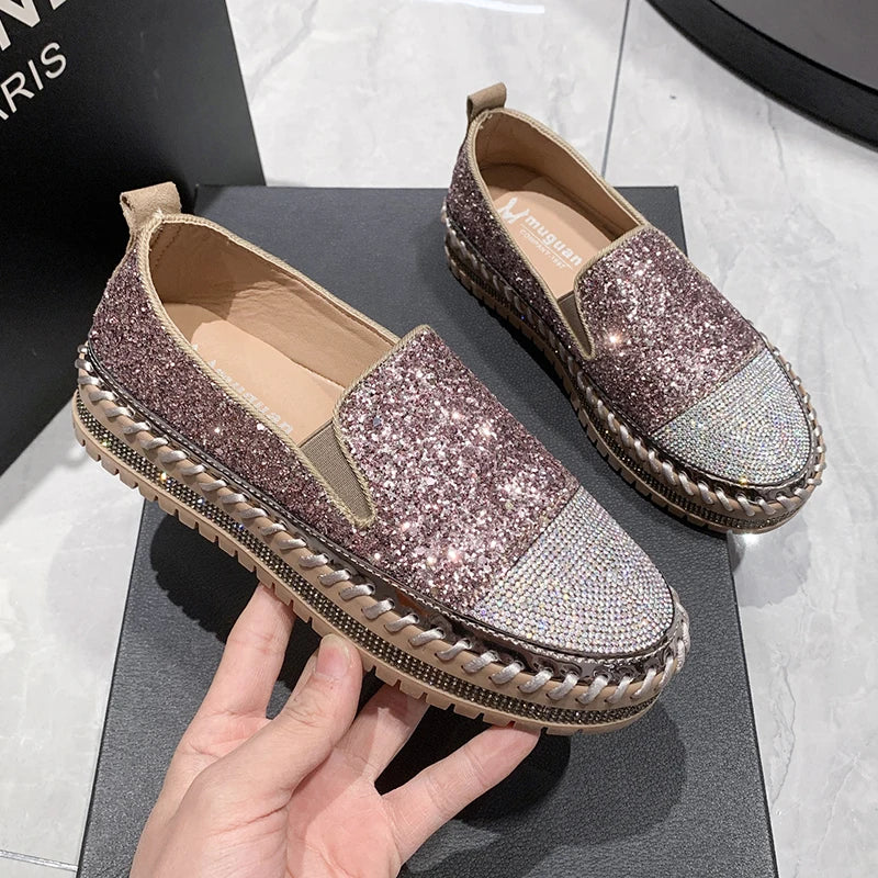 Candice - Slip-on Crystal Shoes