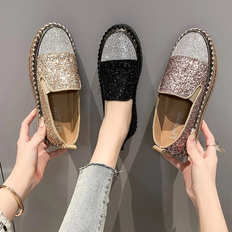 Candice - Slip-on Crystal Shoes