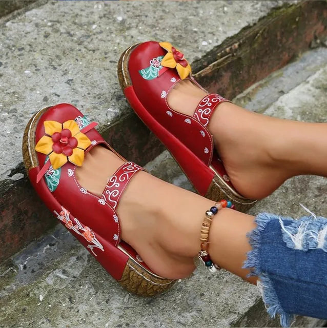 Melanie - Elegant 3D flower sandals ladies