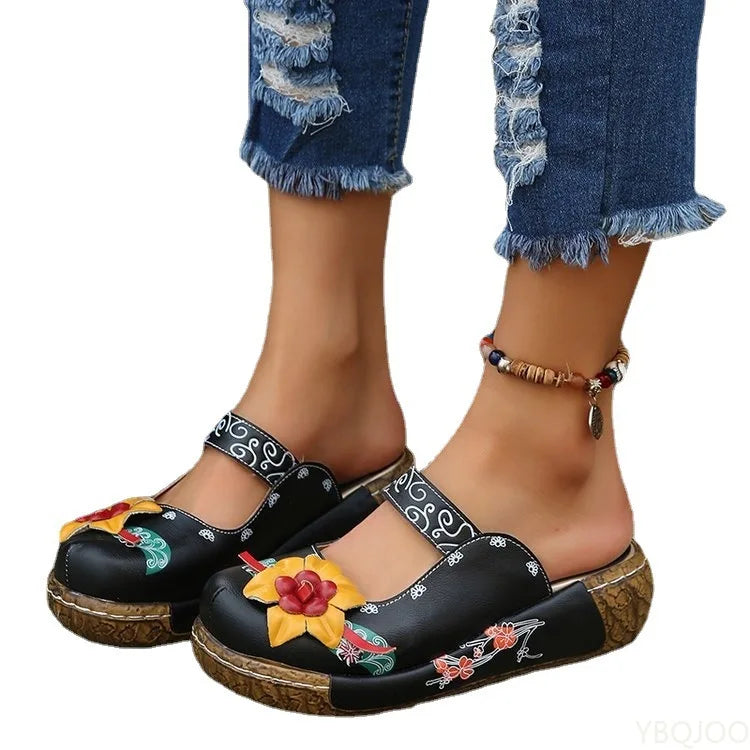 Melanie - Elegant 3D flower sandals ladies