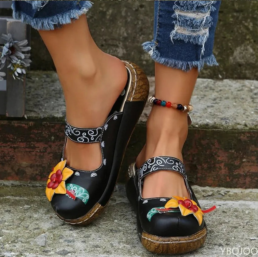 Melanie - Elegant 3D flower sandals ladies