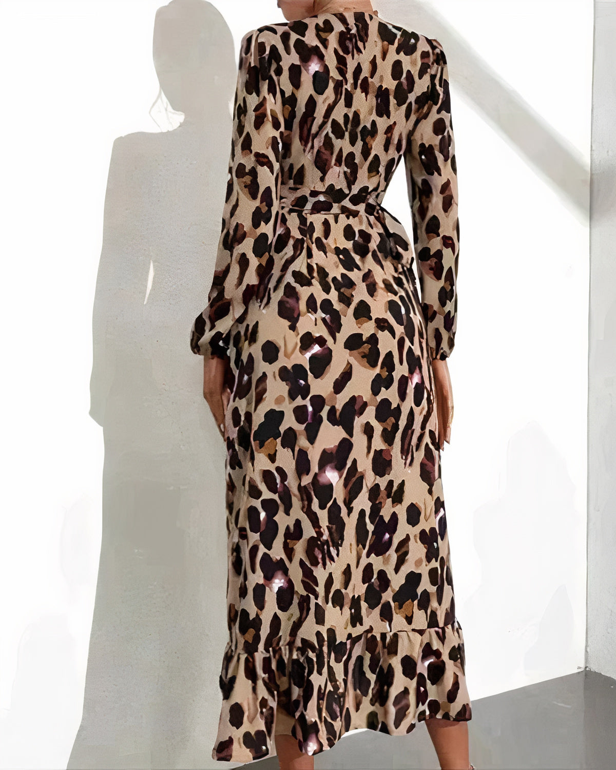 WILDA - Leopard muster dress