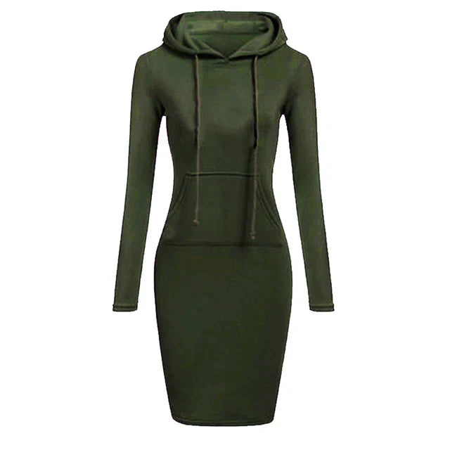 Addie - Sweatshirt dress with hood