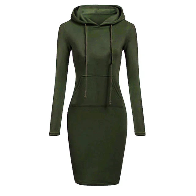 Addie - Sweatshirt dress with hood