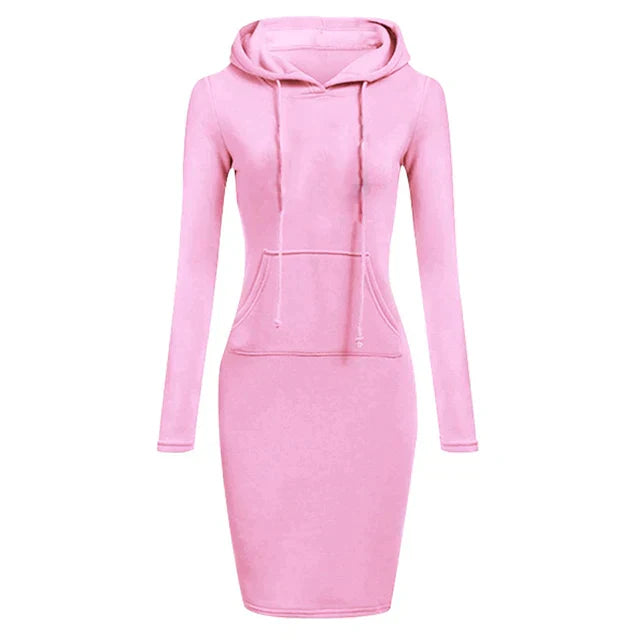 Addie - Sweatshirt dress with hood