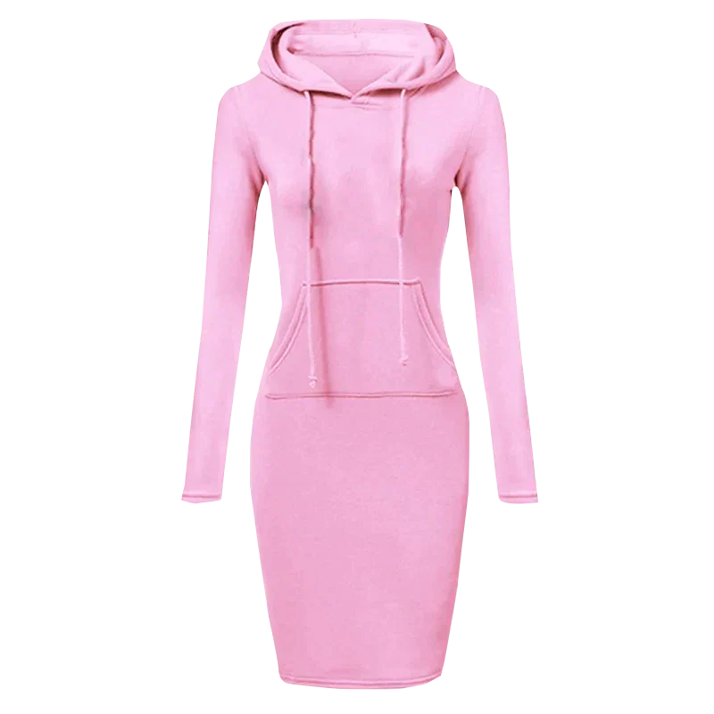 Addie - Sweatshirt dress with hood