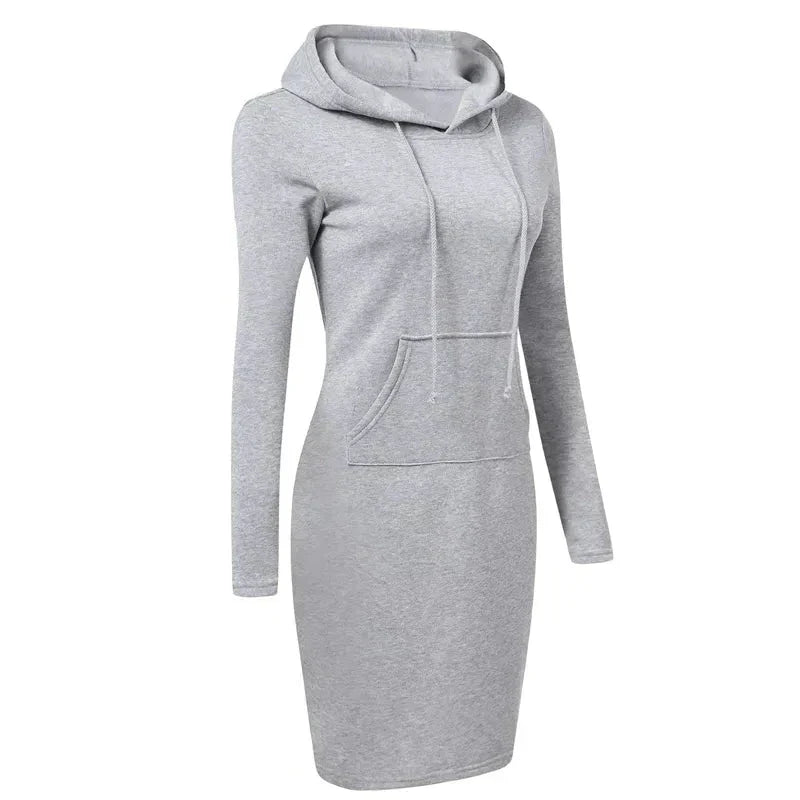 Addie - Sweatshirt dress with hood