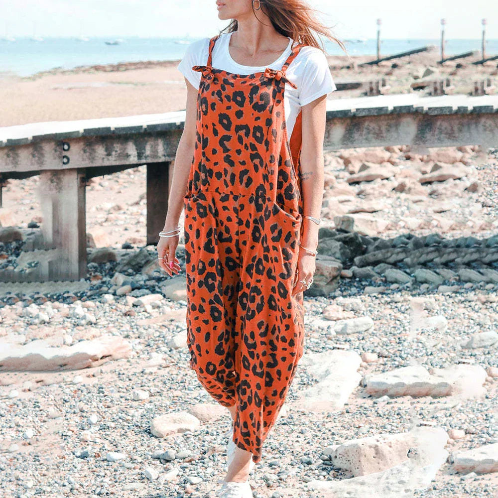 Leopard print jumpsuits