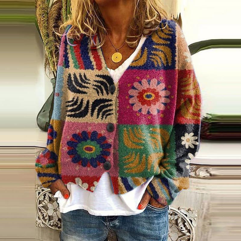 Ladies' cardigans with unique print