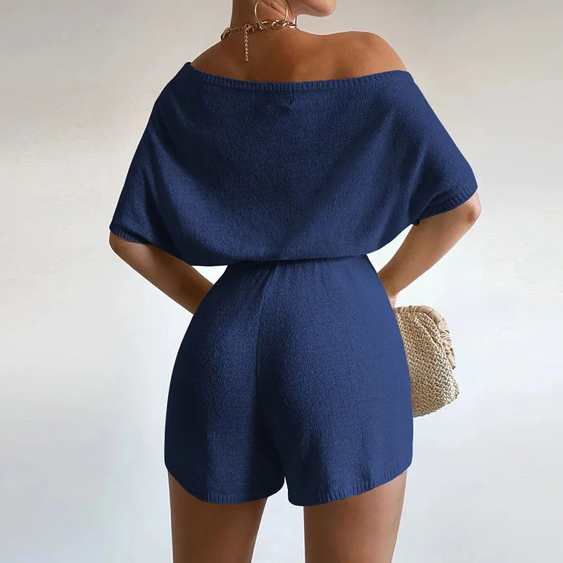 Shoulder-hugging rompers