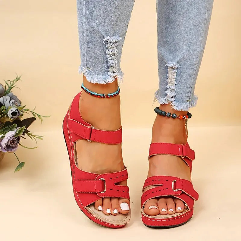 Blanche - Summer wedge sandals