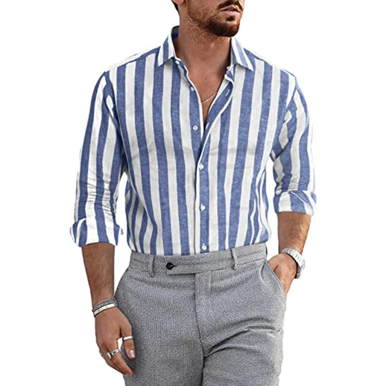 Men's Linen-like Shirt