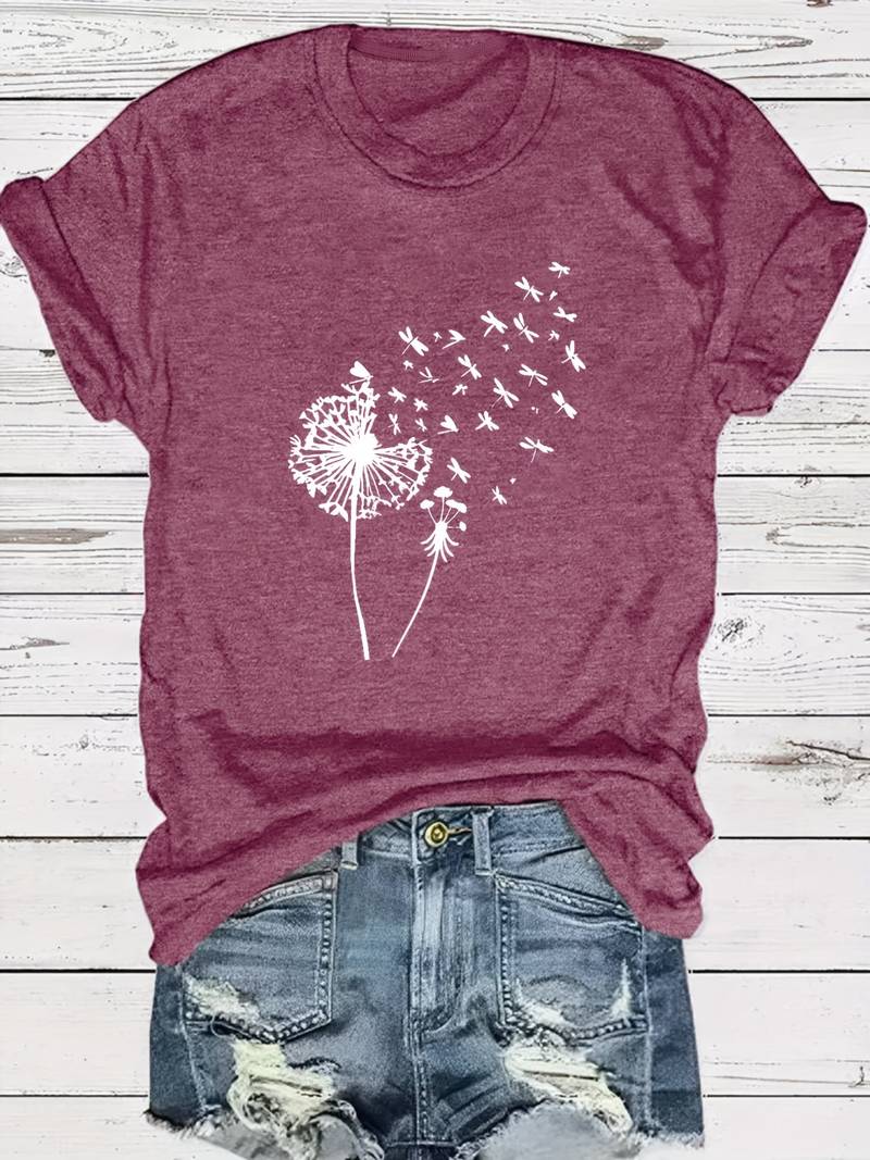 Thalassa - dandelion print crew neck t-shirt