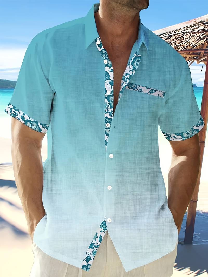 Timothy – stylish short-sleeved shirt with breast pocket