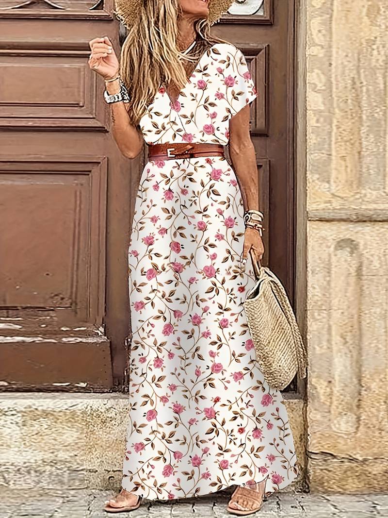 Yessenya - Abstract floral long maxi dress