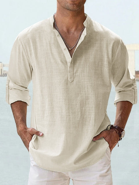 Stuart - Button T-shirt for men