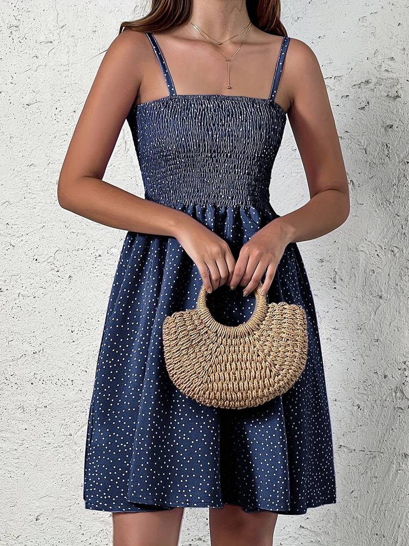 Wilhemina - dotted smock dress