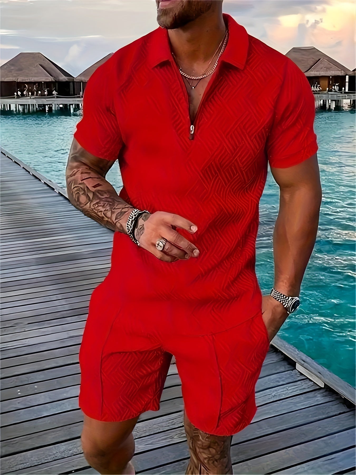 Anthony | Men's Shirt & Shorts Set | Co-Ord