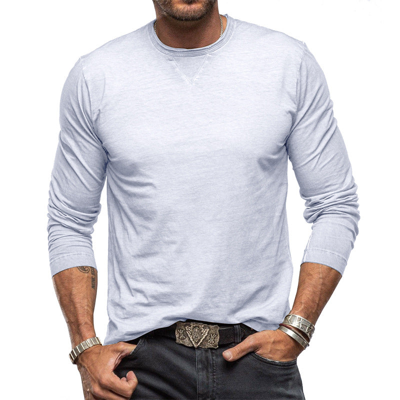 Hadrien - Long-sleeved cotton T-shirt for men