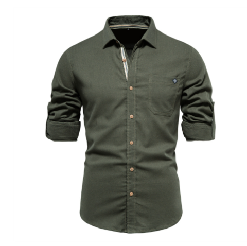 Evan - Men's shirt with button placket