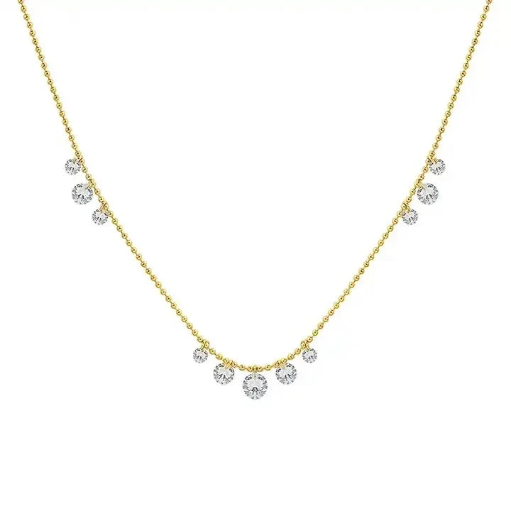 Quinn - Elegant necklace with crystal pendants