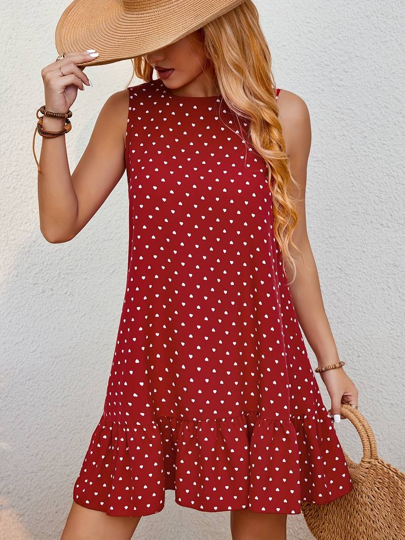 Yesmina - Dotted dress with ruffles