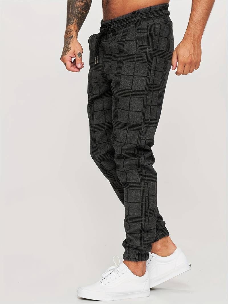 Stefano Checkered Sweatpants