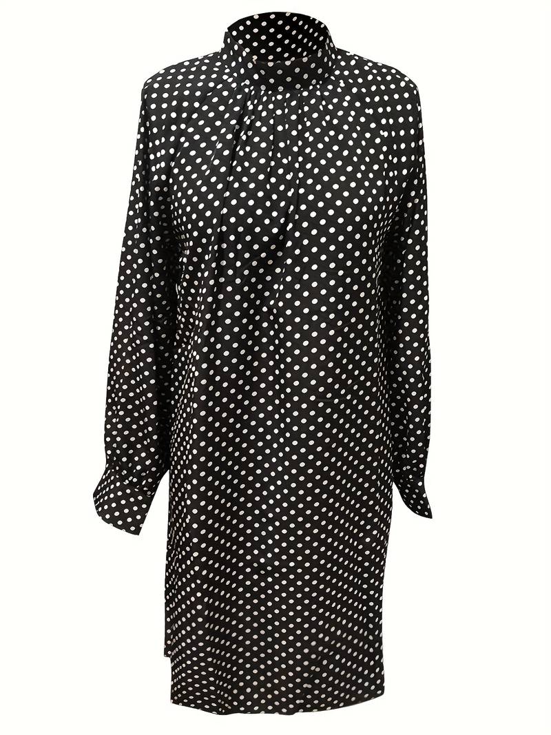 Yecica - Polka dot dress with puff sleeves