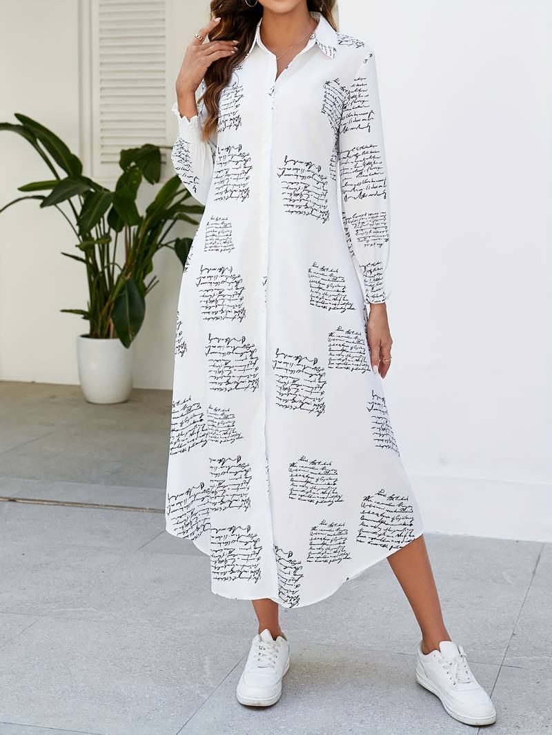 Zabella - Maxi dress with letter print