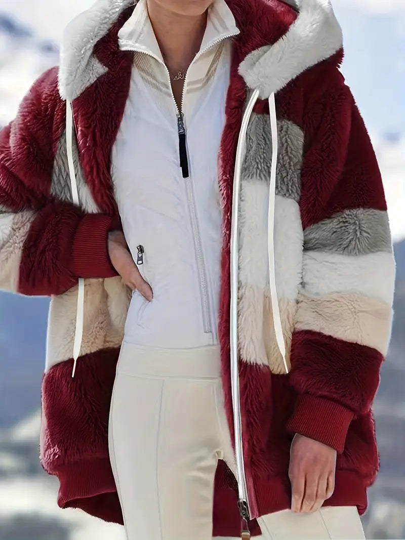 Lainey | Women's Winter Fluffy Jacket | Hood