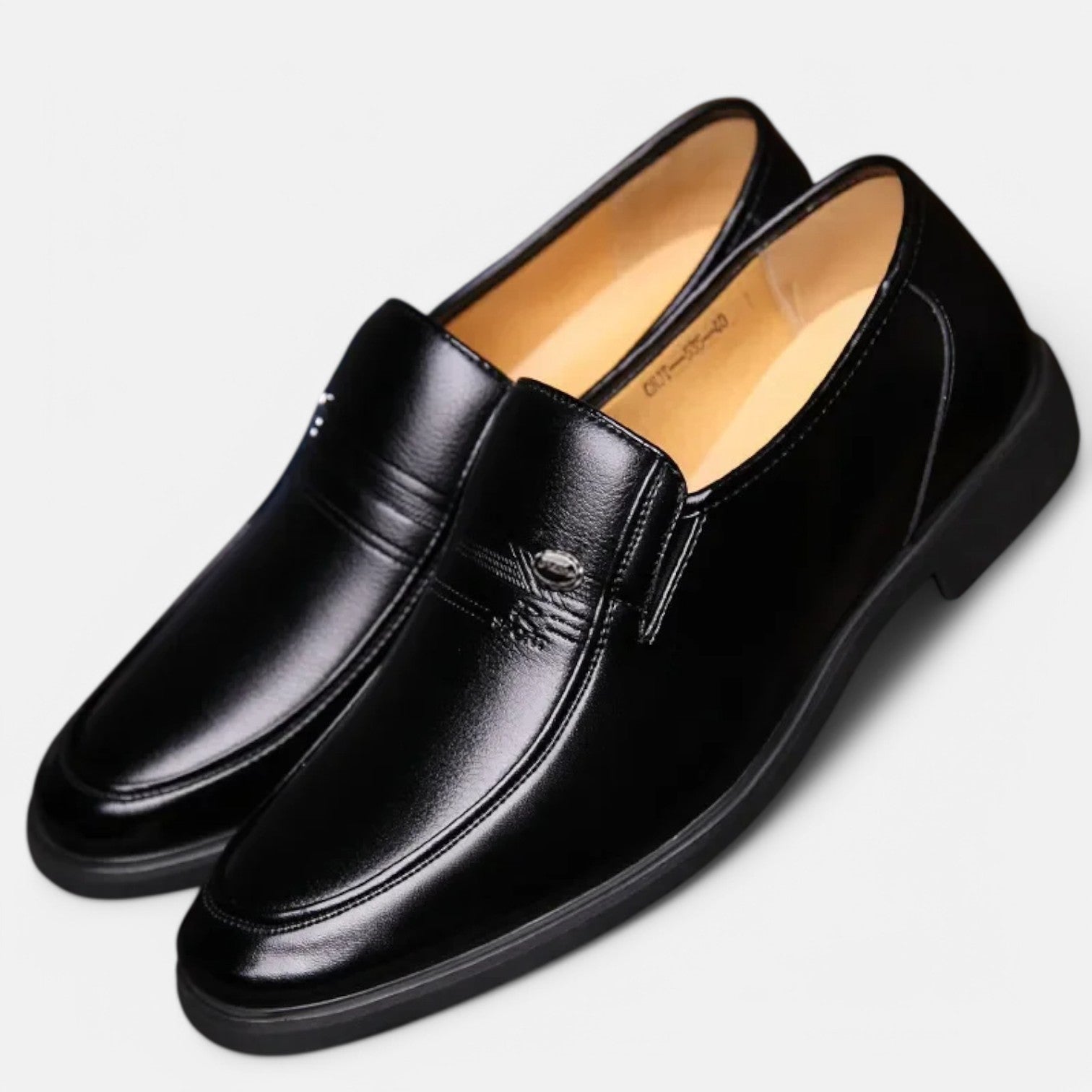 Monacogents | Men's Luxury Leather Loafers – Formal Slip-On Dress Shoes