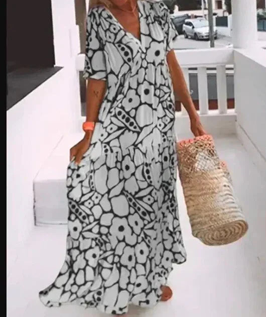 Stella - floral maxi dress