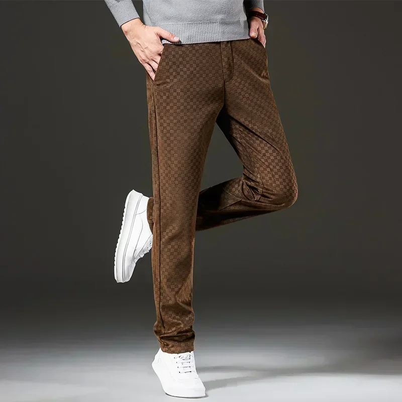 Stewart - Checked corduroy trousers