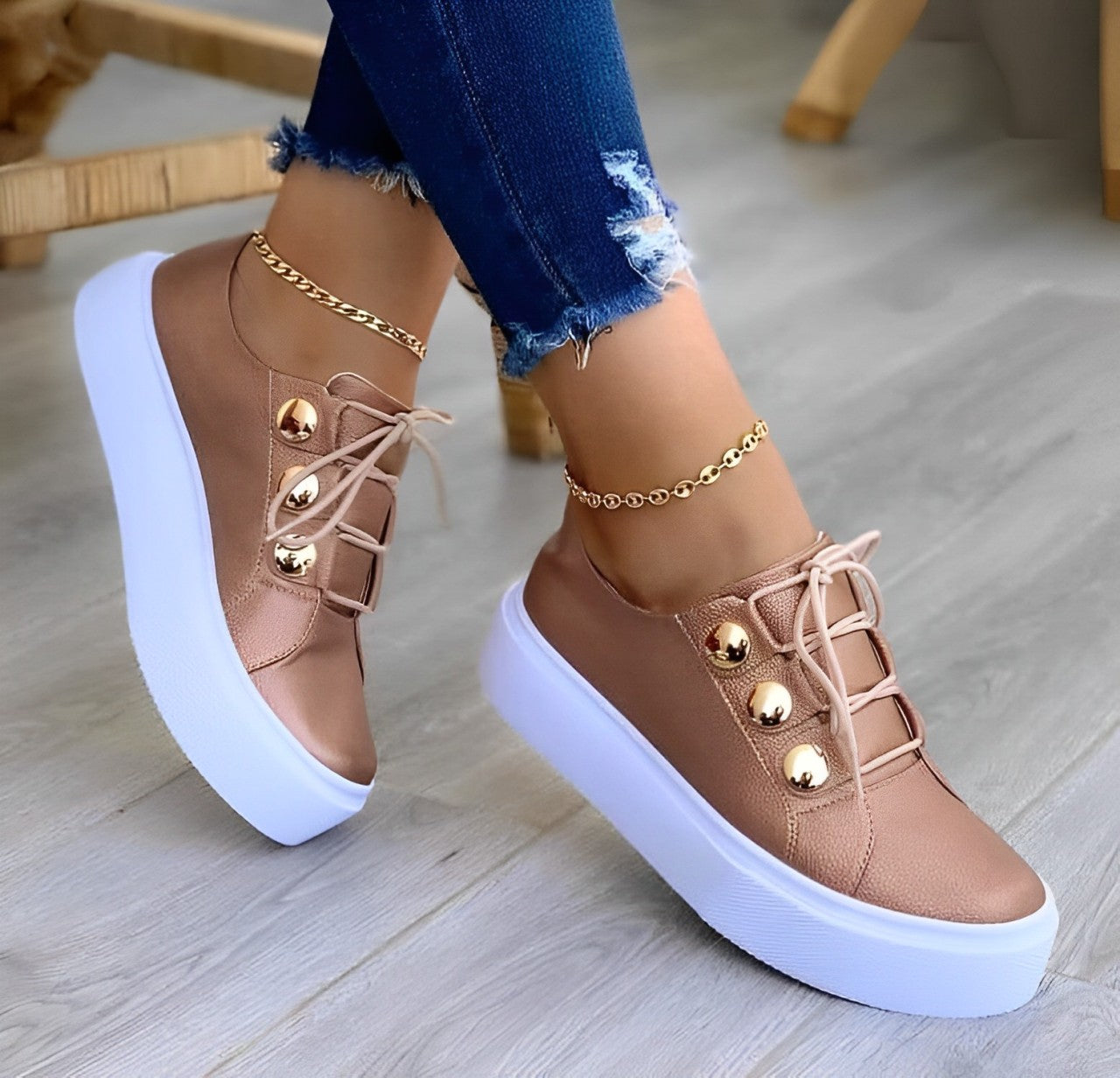 Maura - vulcanised canvas platform sneakers