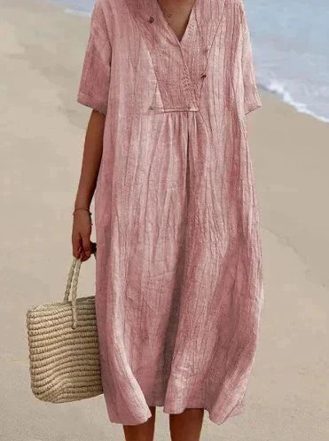 Zanda's - summer dress made of cotton and linen