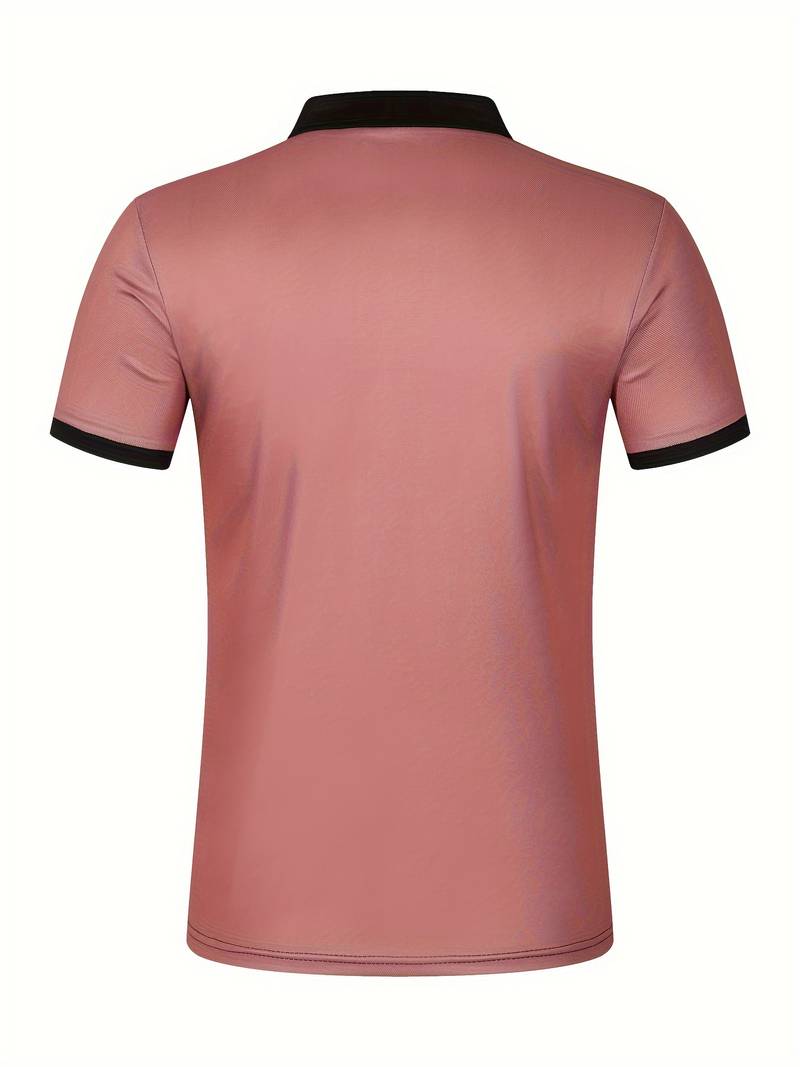 Leon - Casual Short Sleeve Striped Polo Shirt For Men