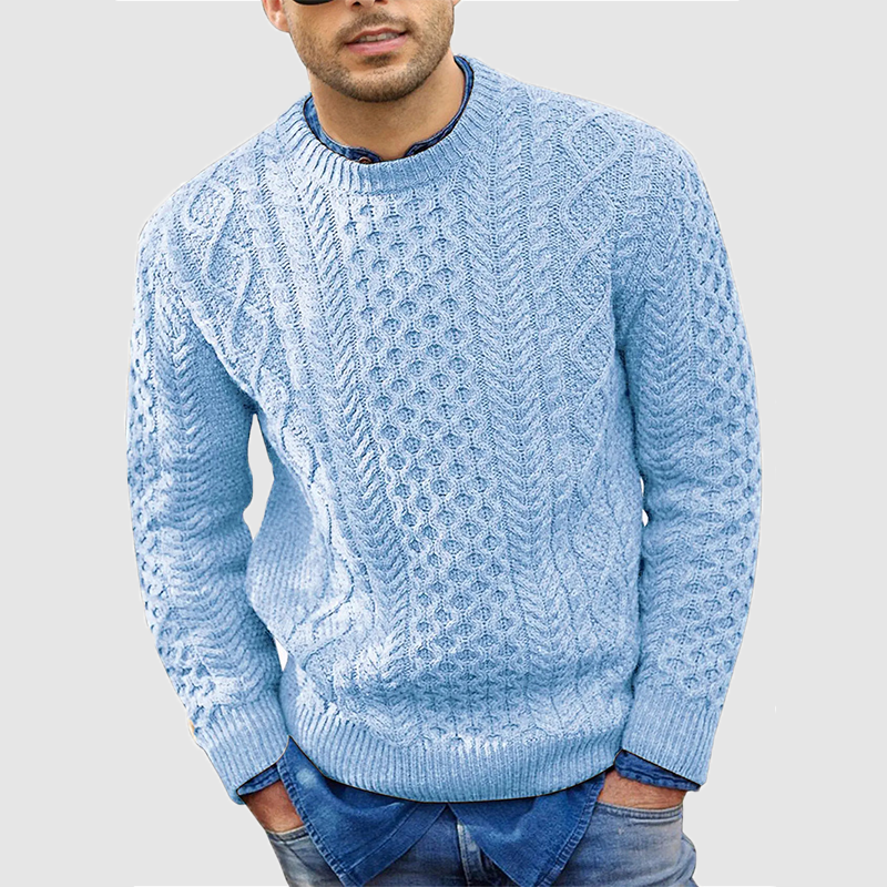 Soft warm knitted stylish jumper for men